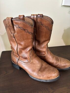 Ariat Women’s Heritage Roper Boots Brown Leather Western Cowgirl Size 7B Round